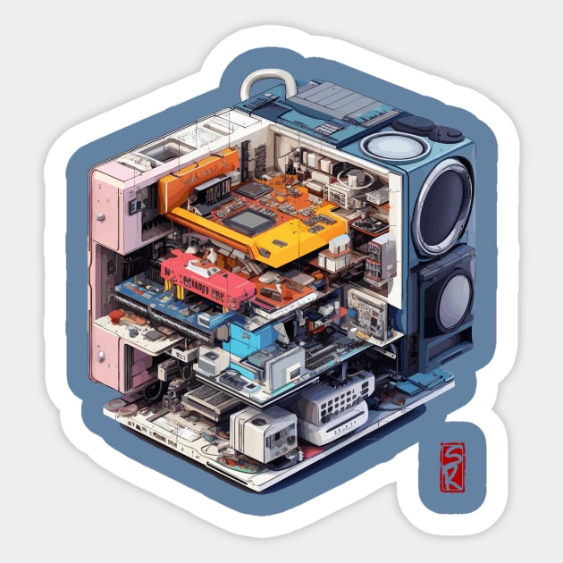 Isometric electronics Sticker by siriusreno